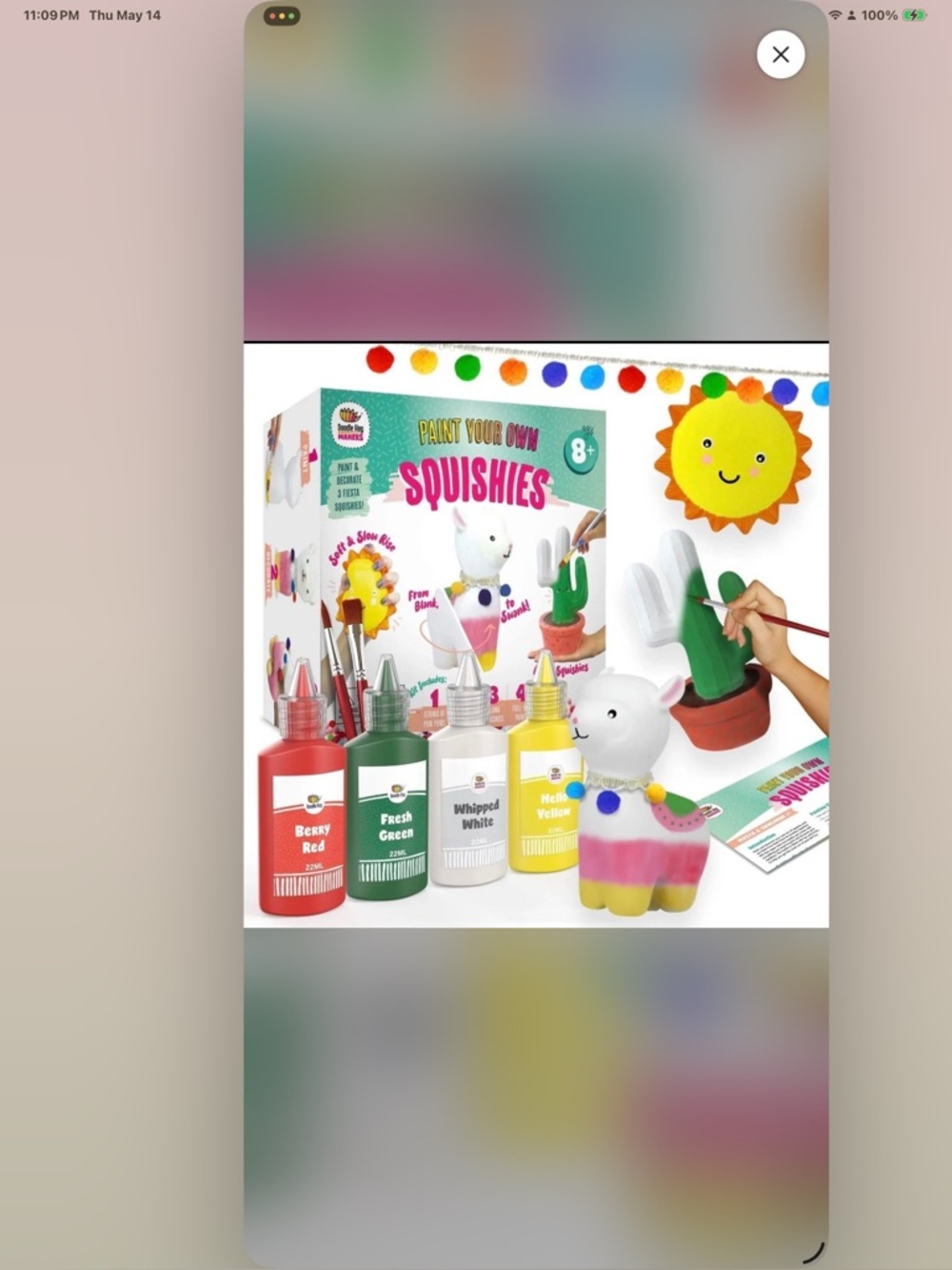 Doodlehog Make It Mine Squishies Fiesta & Sunshine Paint Decorate Kit New